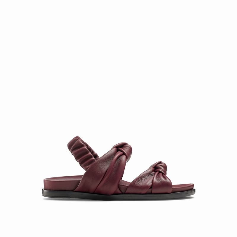 Russell & Bromley Knottie Womens Soft Knotted Sandals Red |ISM604AT|